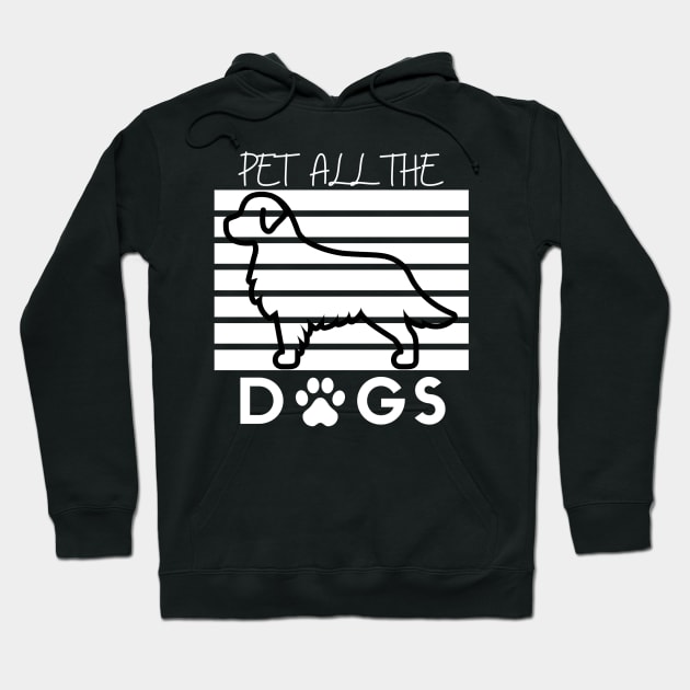 Pet All The Dogs Awesome Dog MOM, Dog Mom Dad dog. for women and man Hoodie by Be Awesome one